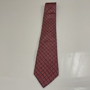 Christian Dior Mauve & Navy Horsebit Classic Tie—Excellent Condition! Great